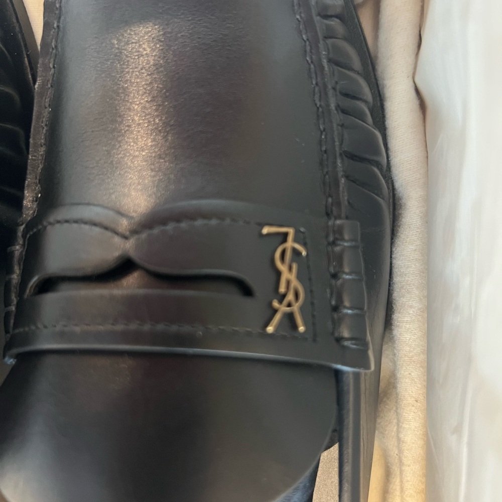 SAINT LAURENT Classic Penny Smooth Loafers - Picture 2 of 9